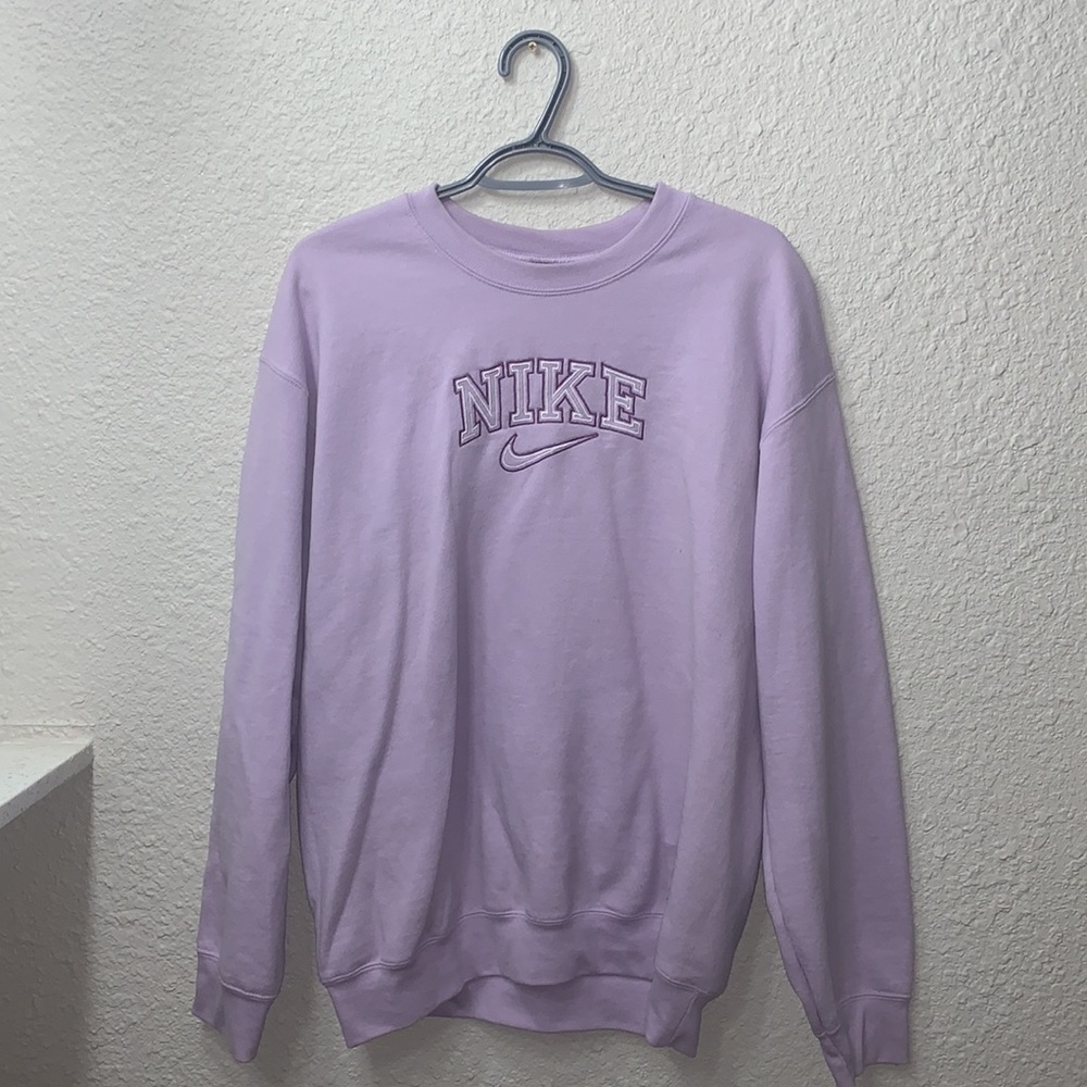 Womens Custom Purple Nike Crewneck Size Medium
